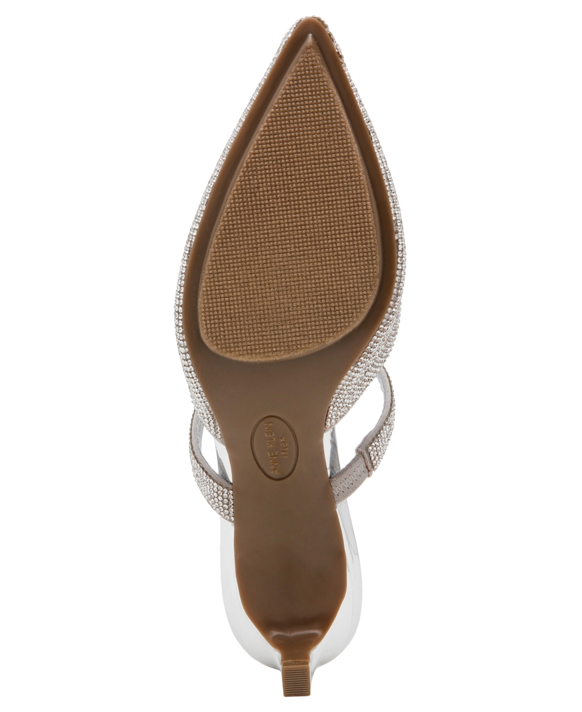 Anne Klein Women's Idina Crystal Kitten Heel Mules