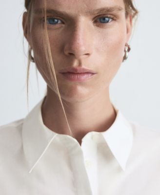 Women's Cropped Cotton Shirt