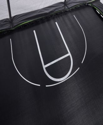 10' x 15' Rectangle Trampoline includes 2 Basketball Hoops with Breakaway Rim and Ladder