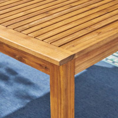 Streamdale Expandable Acacia Wood Dining Table Perfect For Outdoor Gatherings