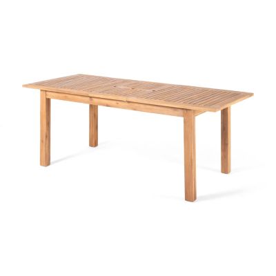Streamdale Expandable Acacia Wood Dining Table Perfect For Outdoor Gatherings