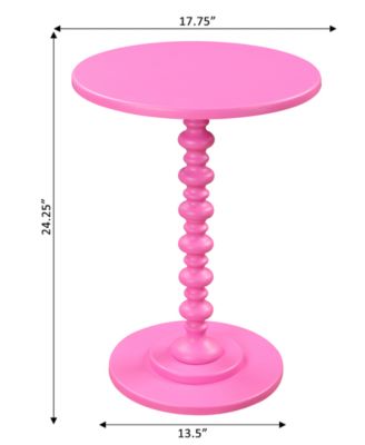 17.75" Medium-Density Fiberboard Palm Beach Spindle Table