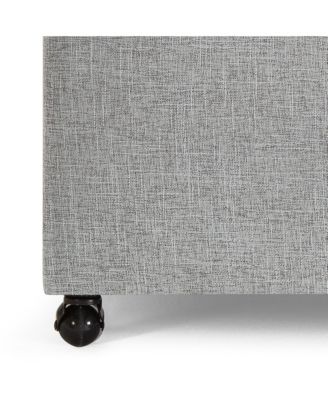 Spacious Ottoman w/ Wheels & Storage