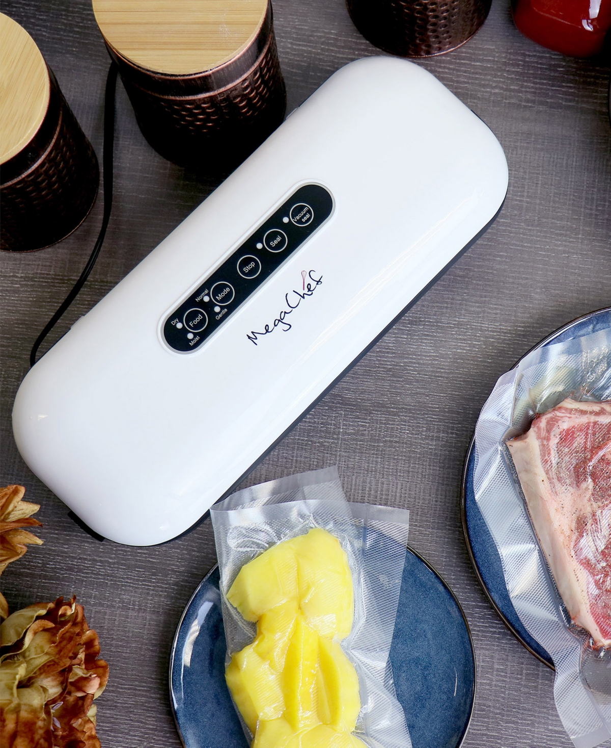Megachef 100 Watts Vacuum Sealer And Food Preserver In White