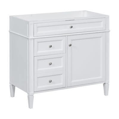Modern 36'' Bathroom Vanity Cabinet with 3 Drawers, Adjustable Shelf, and Tip-Out Drawer