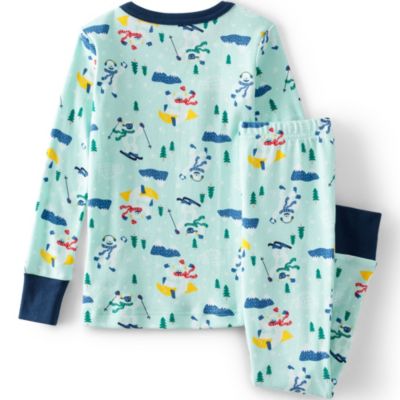 Kids Long Sleeve Top and Bottom Snug Fit Pajama Set