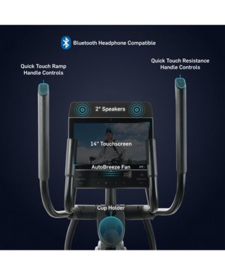 AirGlide iFIT-enabled Elliptical for Low-Impact Cardio Workouts with 14 inch Tilting Touchscreen
