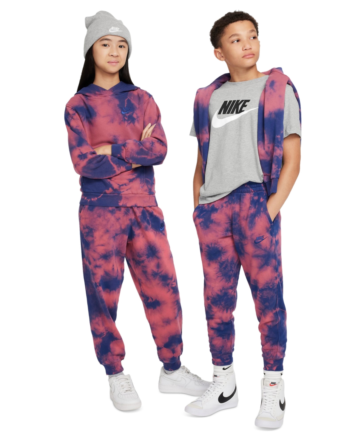 Nike Big Kids Sportswear Club Fleece Tie-Dye Jogger Pants