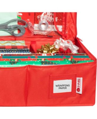 Wrapping Paper Storage Container. Fits up to 27 Rolls 1.37" Diam.