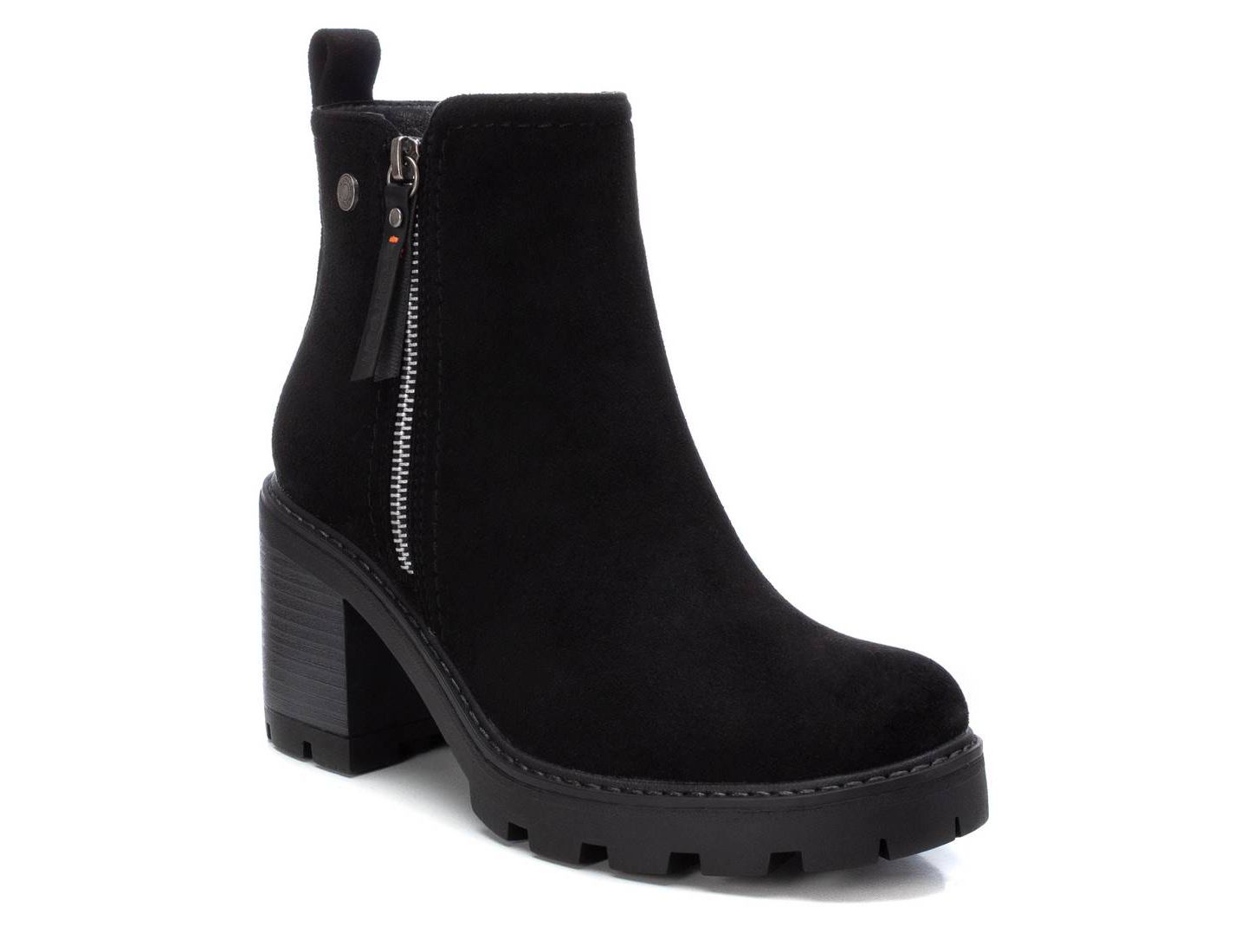 Женские ботинки XTI Casual Suede Booties, цвет: Чёрный — фото 1