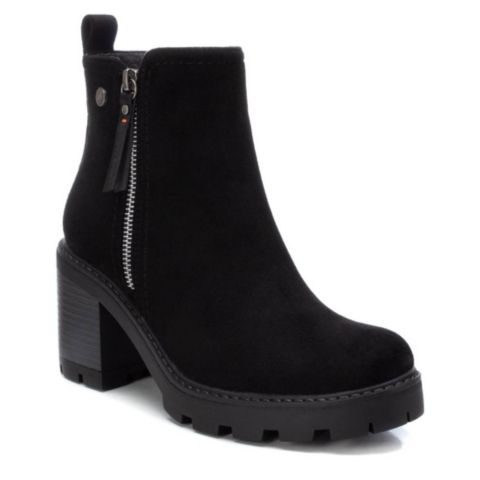 Женские ботинки XTI Casual Suede Booties, цвет: Чёрный