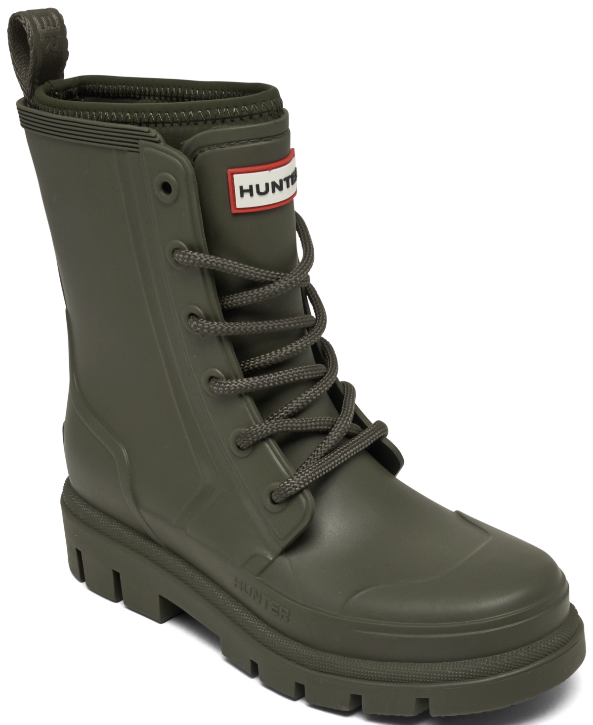 Women's Diana Waterproof Lace-Up Boots from Finish Line - Dark Green