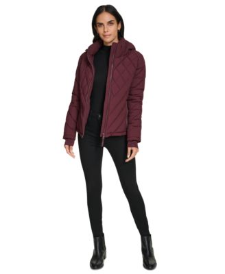 Womens Side-Panel Hooded Packable Puffer Coat, Created for Macys