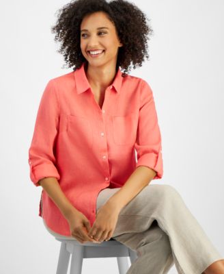 Charter Club - Linen Utility Shirt