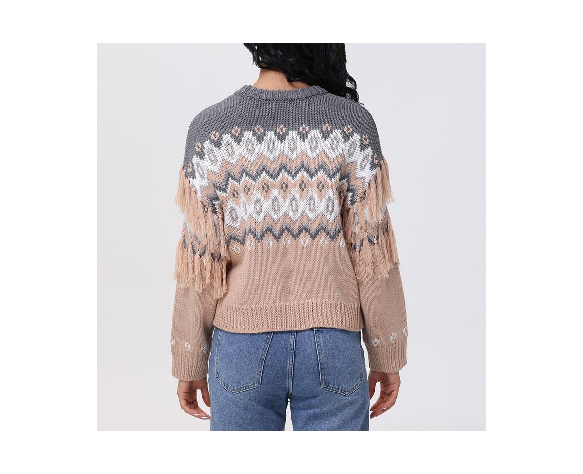 525 Women's Margaret Fringe Fair Isle Pullove