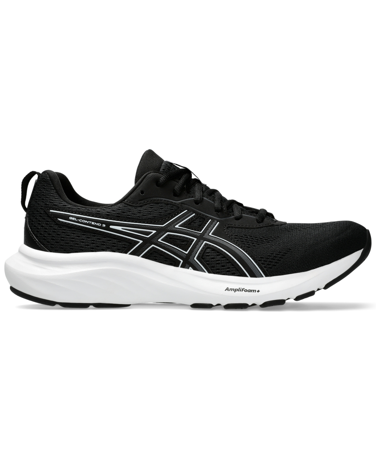 Asics Mens Lace-up Casual And Fashion Sneakers In Black,white