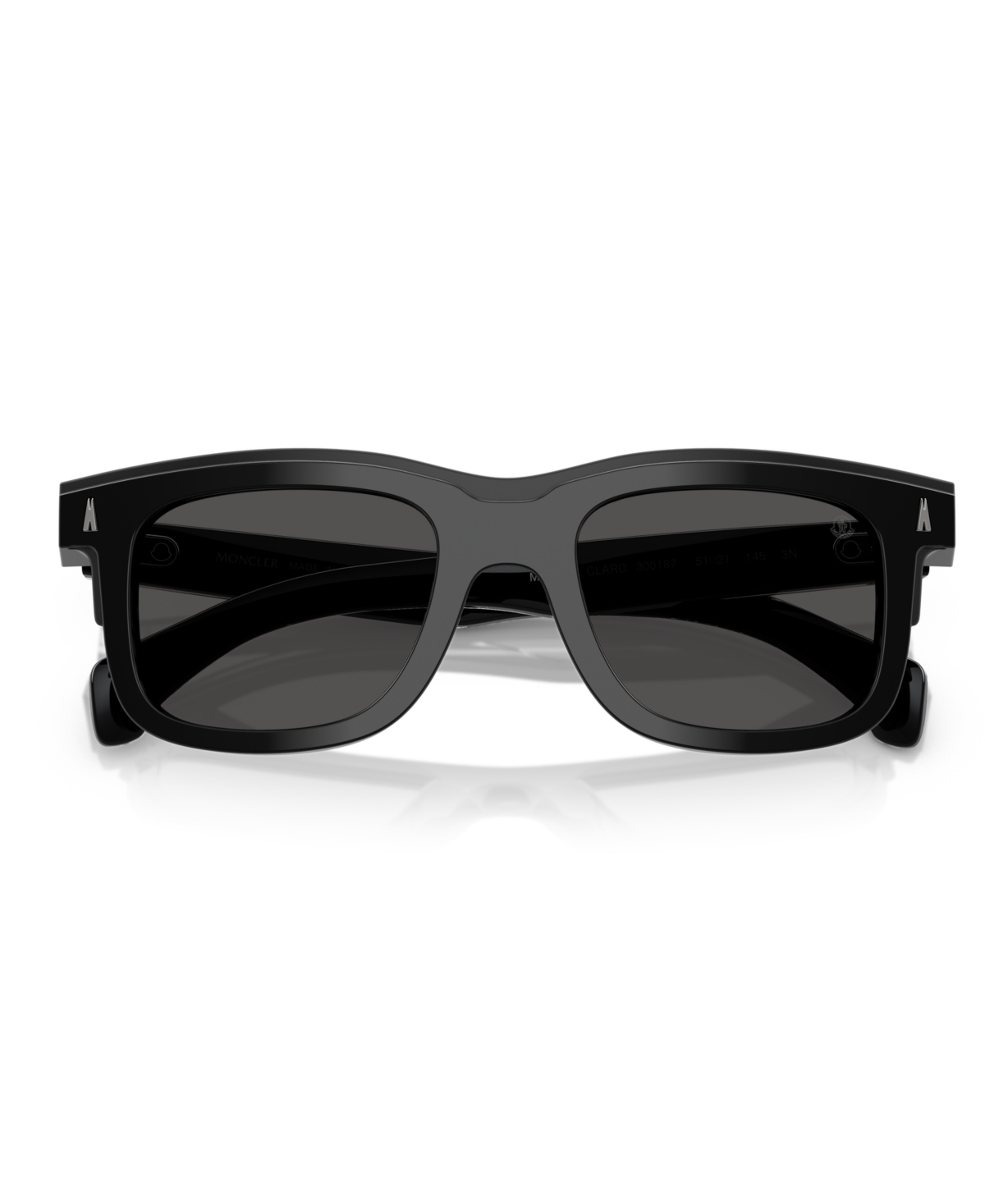 Moncler Acetate Claro Me6004 Sunglasses In Shiny Black