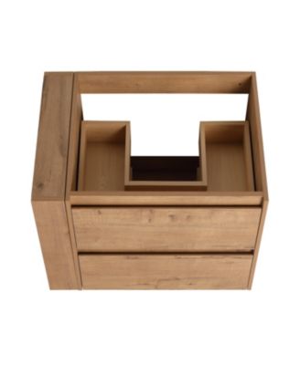 30" Wall Mounting Bathroom Vanity, Soft Close Drawer(Only Vanity, Without Basin)