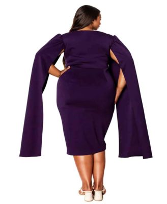 Plus Size Naomi Cape Dress