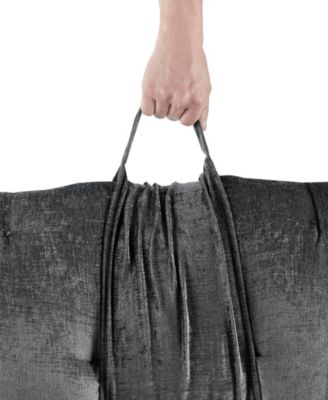 Edelia Poly Chenille Lounge Floor Pillow, 27 "x 74"