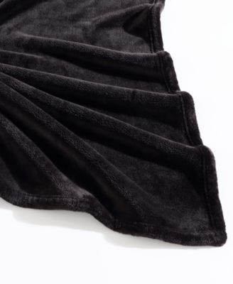 CLOSEOUT! Solid Ultra Lux Plush Reversible Throw, 60" X 50"