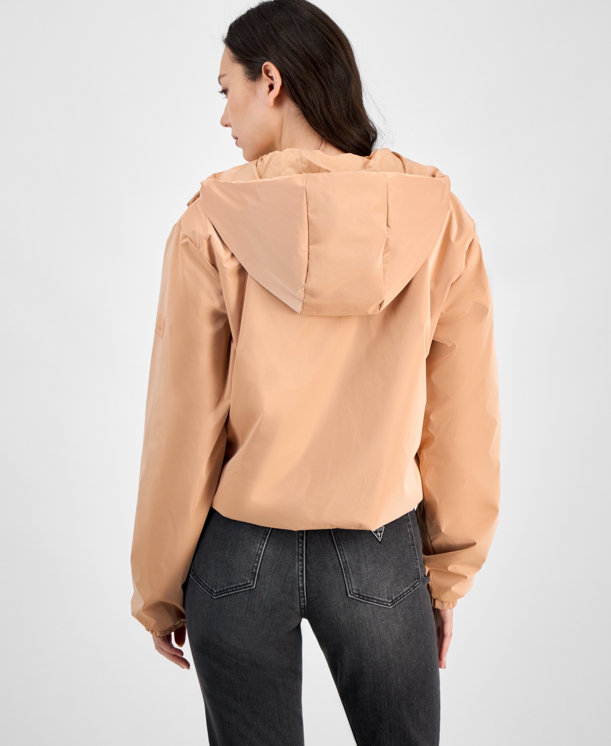 Rains Women's Lohja Padded Hooded Short Rain Coat In Coy