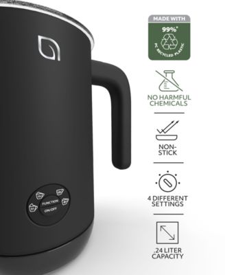 4-in-1 Electric Milk Frother and Steamer -Barista Quality Froth Steam - Hot and Cold Foam Options