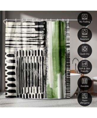 Abstract Shower Curtain No Borders Shower Curtain by PI Creative Art