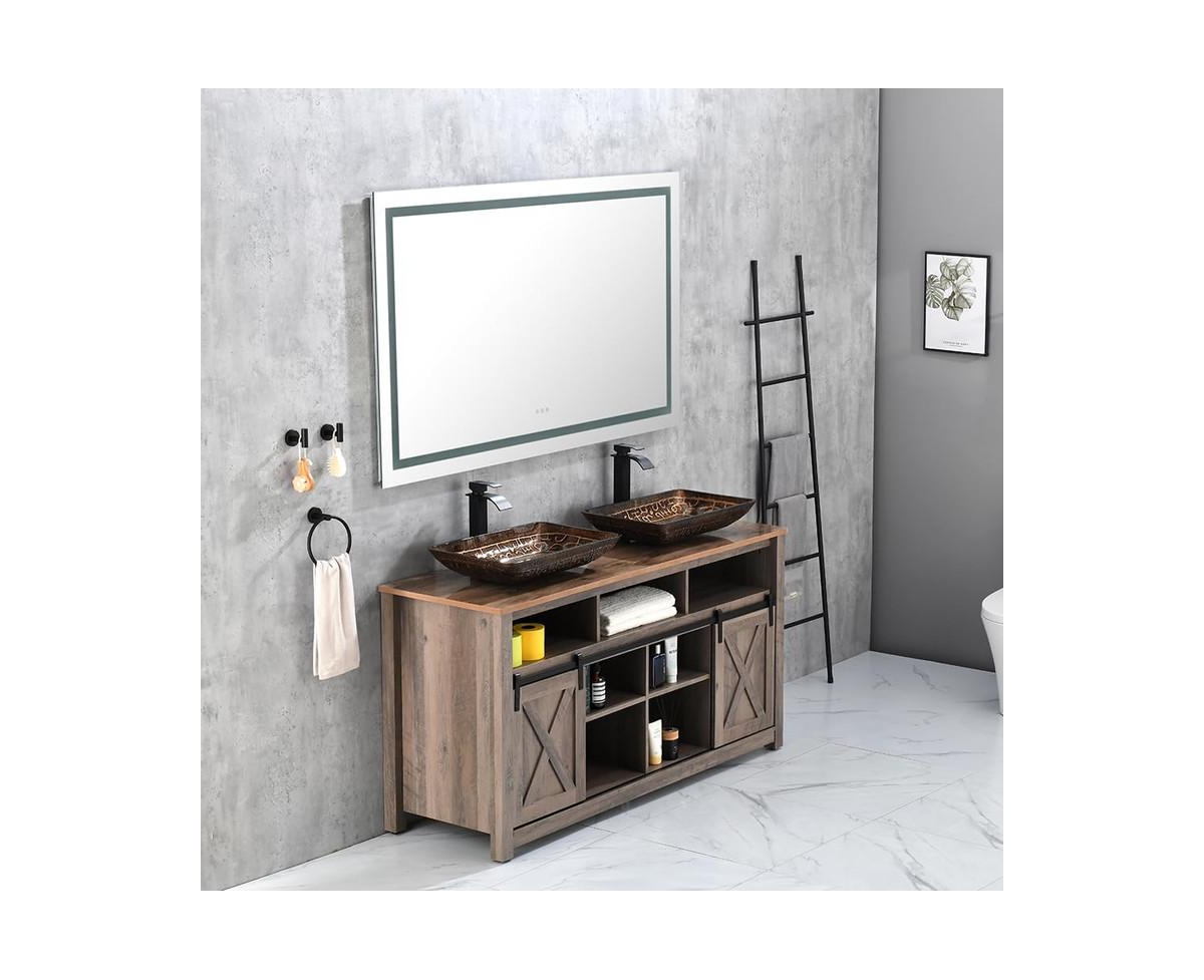 gaomon Bathroom Vanity Mirror Lighted Bathroom Mirror Led Anti-Fog Dimmable IP54 Makeup Mirror 72 x 30 InchOne Size - White