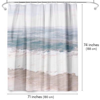Coastal Shower Curtain by PI Creative Art, 71" x 74"