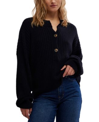 フリーピープル Free People Cocoa Henley レディース Sweaters Rolling ヒルs Free People Womens Cocoa Henley Rolling Hills X-Small at