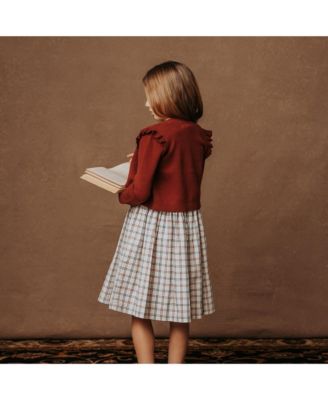 Toddler Girls Sleeveless Stretch Poplin Sash Dress