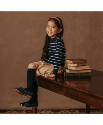 Toddler Girls Ponte Pleated Uniform Skort