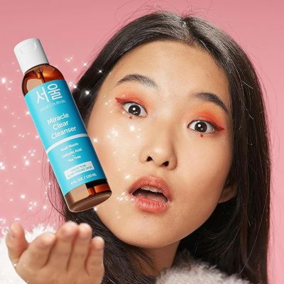 Korean Skin Care Face Wash for Acne Prone Skin Miracle Clear Face Cleanser K Beauty Skincare