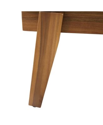 Streamdale Acacia Wood Chaise Lounge with Adjustable Cushions