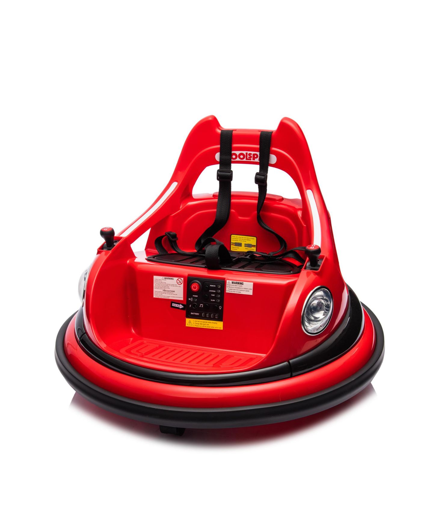 Детская игрушка Streamdale Furniture Electric Kids Bumper Car with Remote Control & LED Lights, Ages 1.5-5, цвет: Красный — фото 5