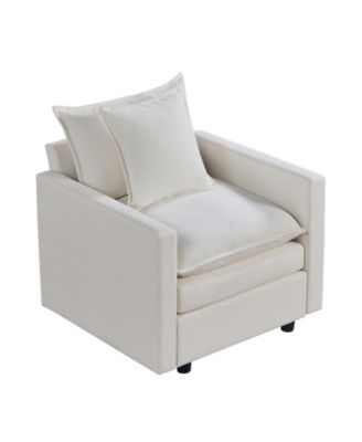 Chenille Single Sofa Reading Armchair