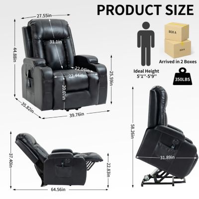 Infinite Power Lift Massage Recliner