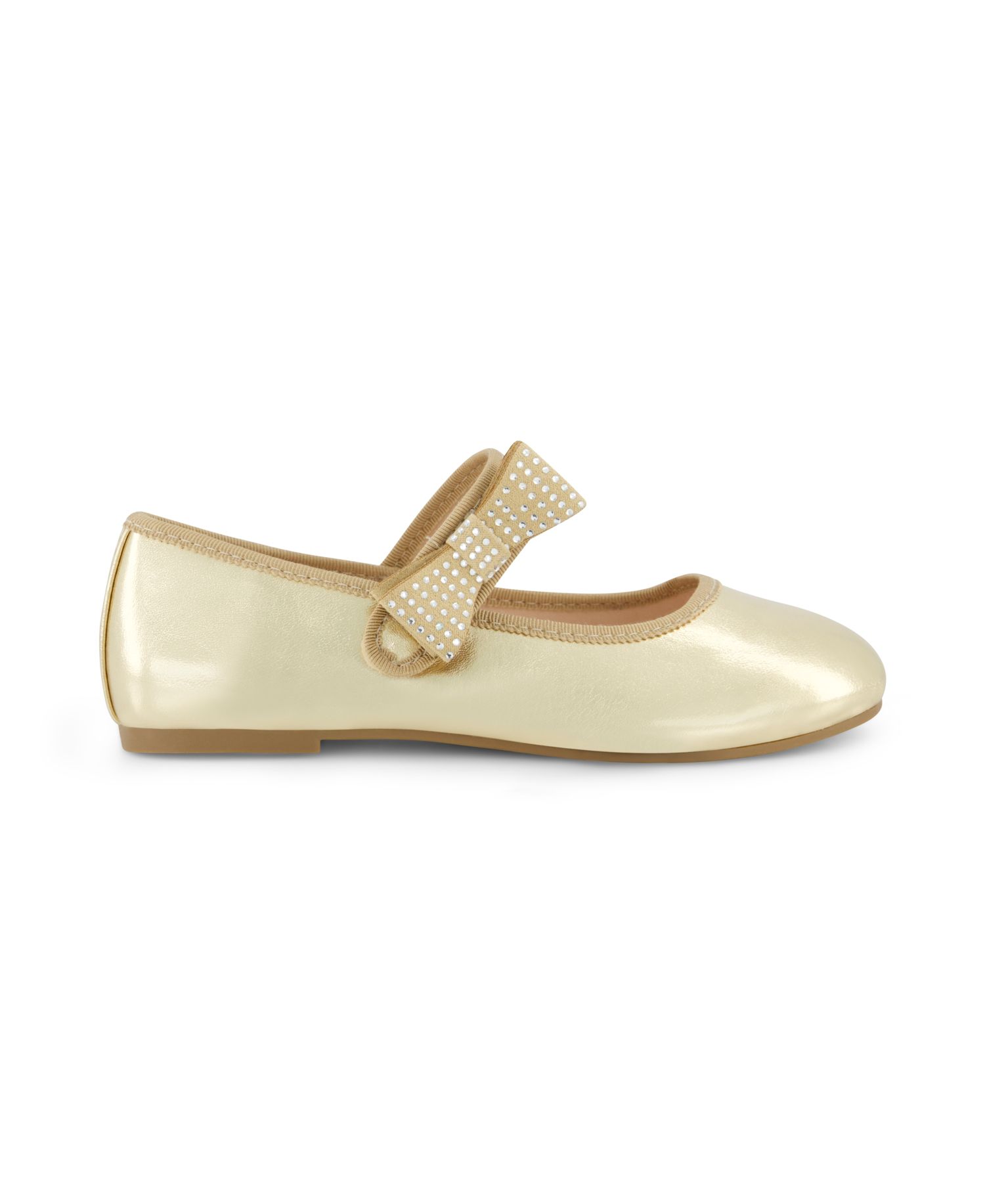 Little and Big Girls Amy Crystal Bow Ballet Flat