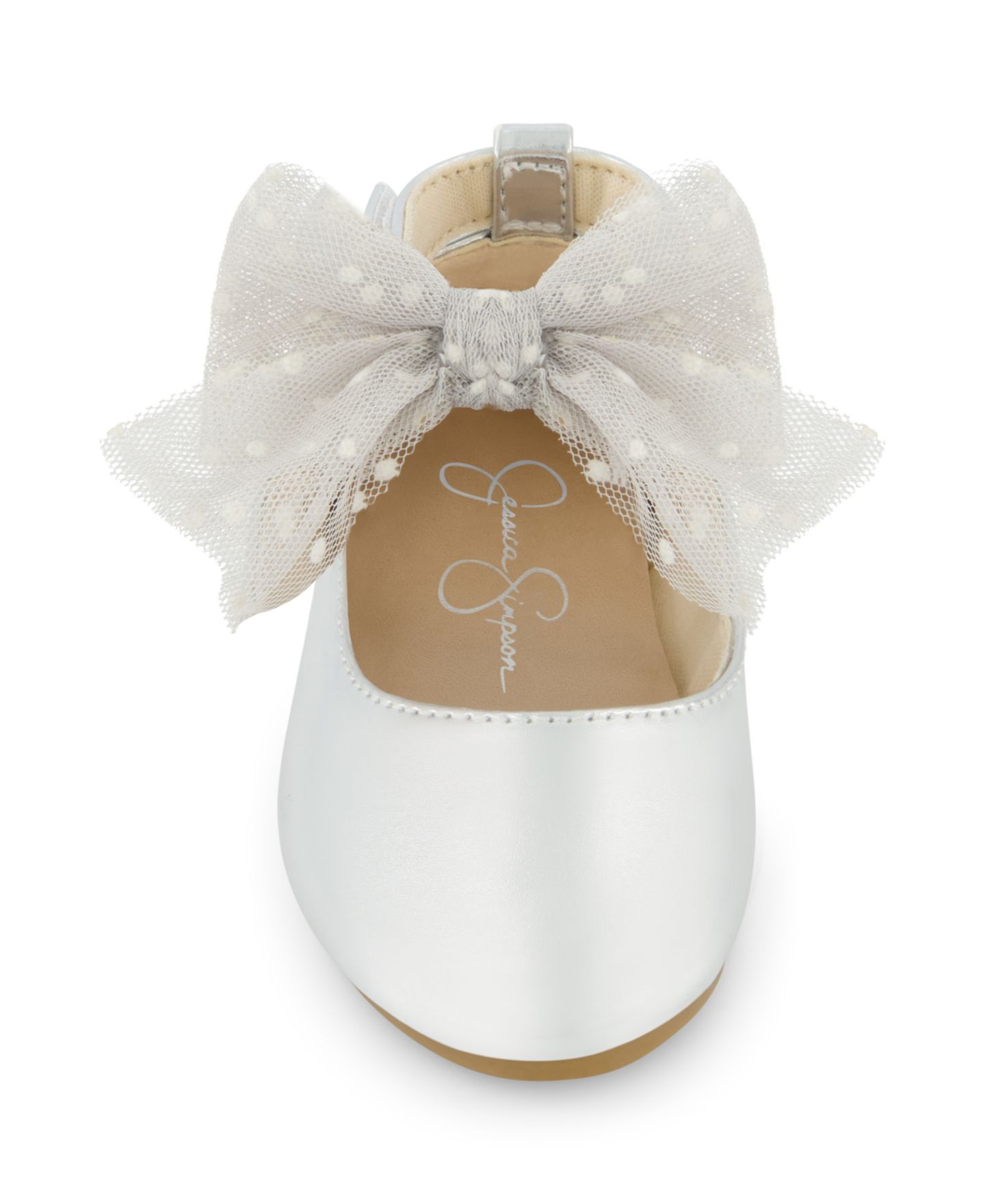 Детские балетки Jessica Simpson Amy из тюля для девочек, цвет: Чёрный — фото 3