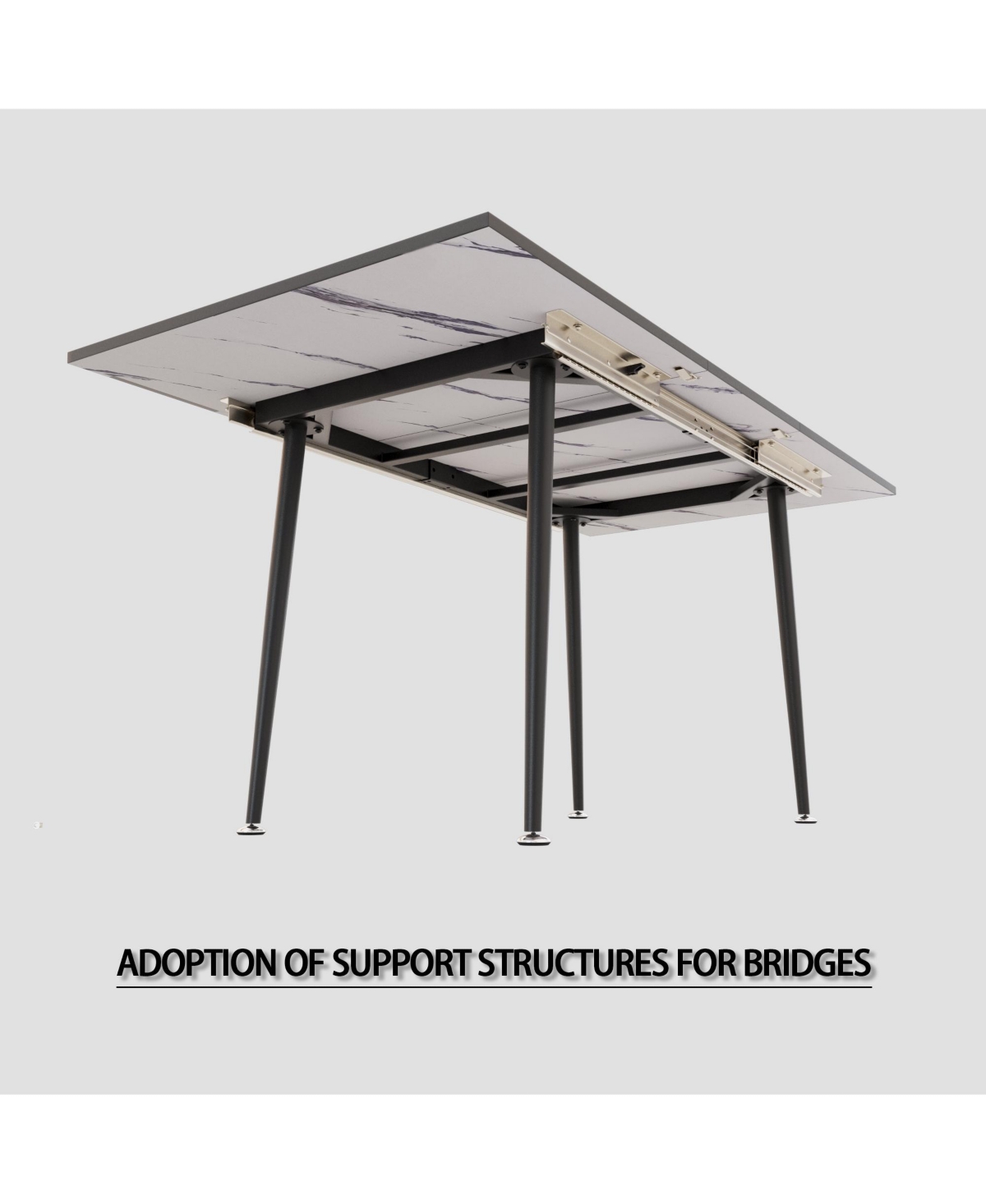 Streamdale Expandable Dining Set for 2-6 with C-Shape Dining Chairs
