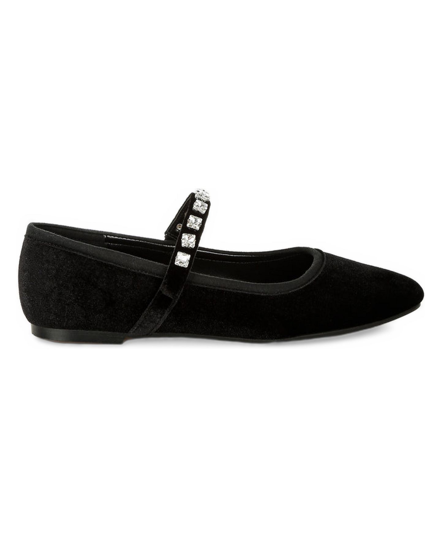 Женские балетки Rag & Co Aralia Velvet Mary Jane Ballerinas, цвет: Чёрный — фото 2