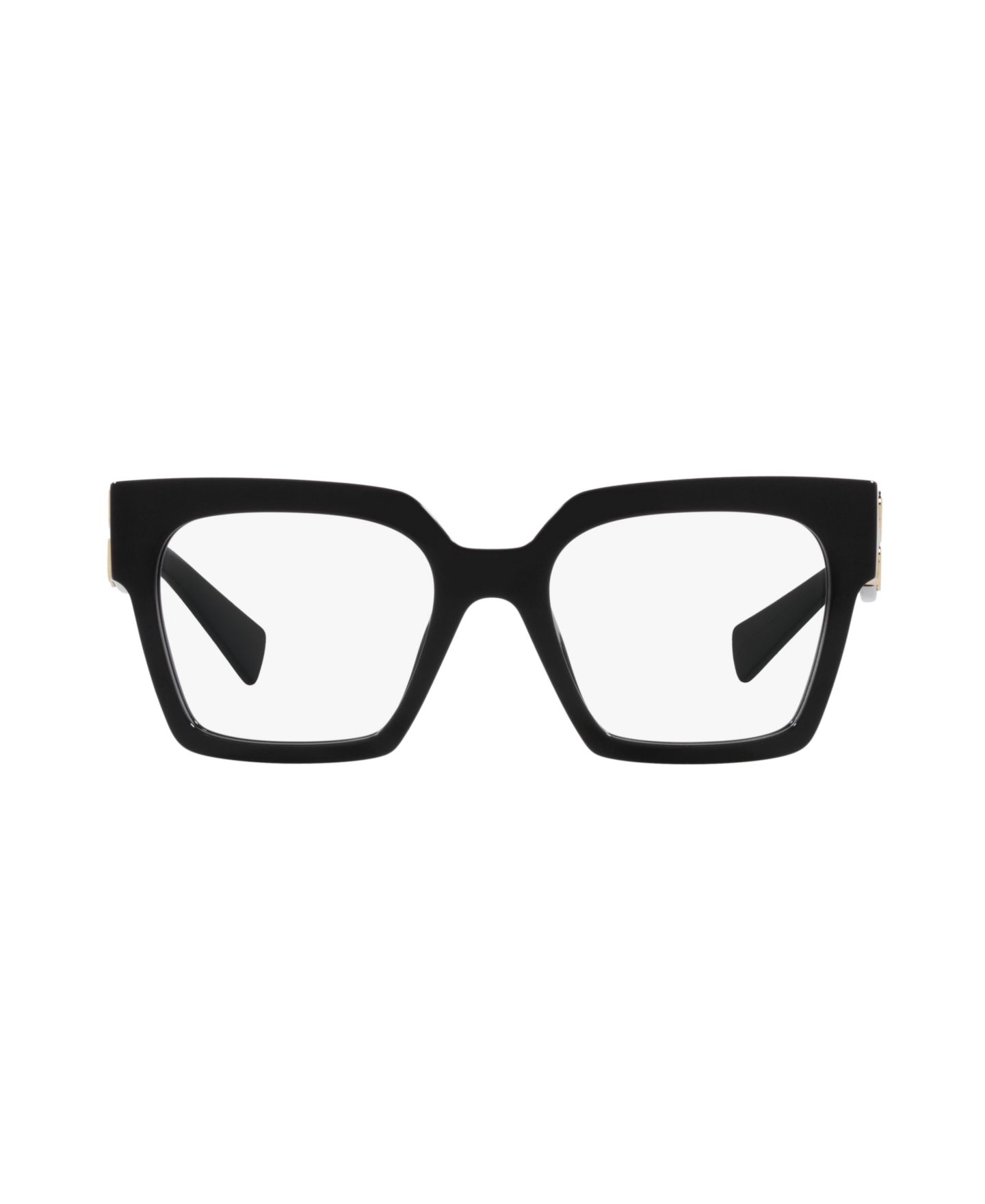 Женские очки MIU MIU Woman Square Plastic MU 04UV Eyeglasses, цвет: Чёрный — фото 4