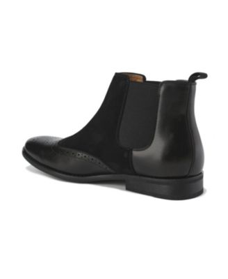 Men's Wingtip Brogue Two-Tone Chelsea Boots