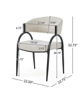 Upholstered Dining Chairs With Metal Legs (Set of 2),Beige