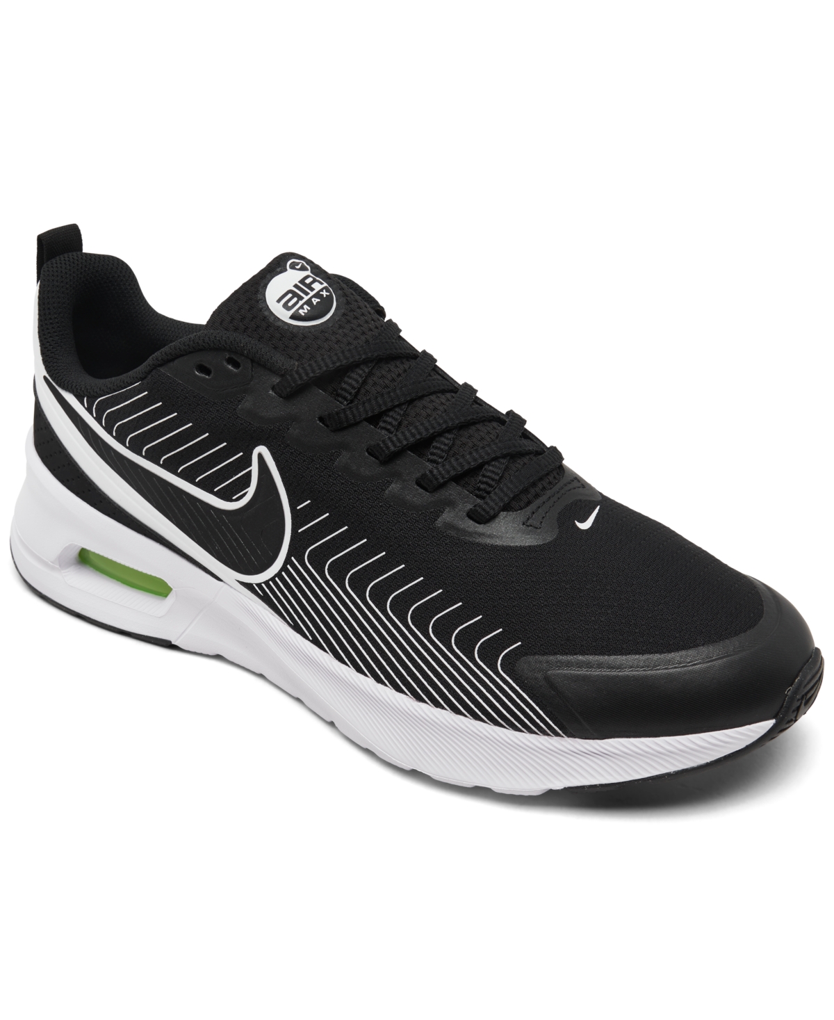 Nike Men s Air Max Nuaxis Casual Sneakers from Finish Line Grey Black Smart Closet