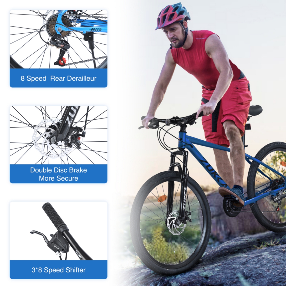 Streamdale Furniture 26" Mountain Bike w/ Suspension Fork & Kenda Tires
