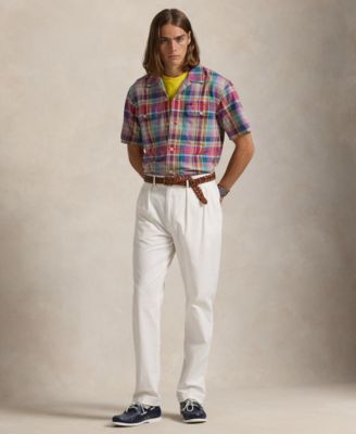 Men's Classic-Fit Plaid Oxford Camp Workshirt