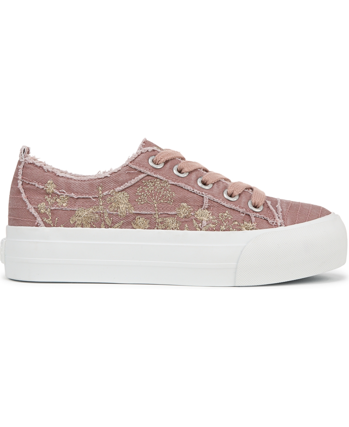 Blowfish Malibu Women's Sadie-Sun Embroidered Lace Up Platform Sneakers