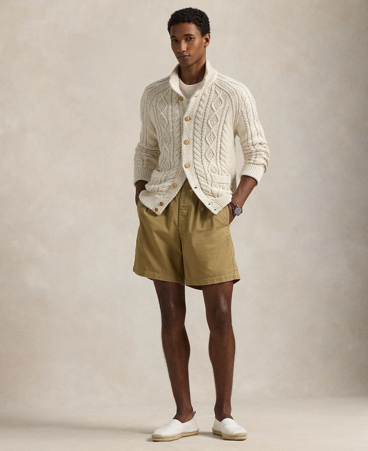 Polo Ralph Lauren Men's Cable-Knit Cotton Cardigan